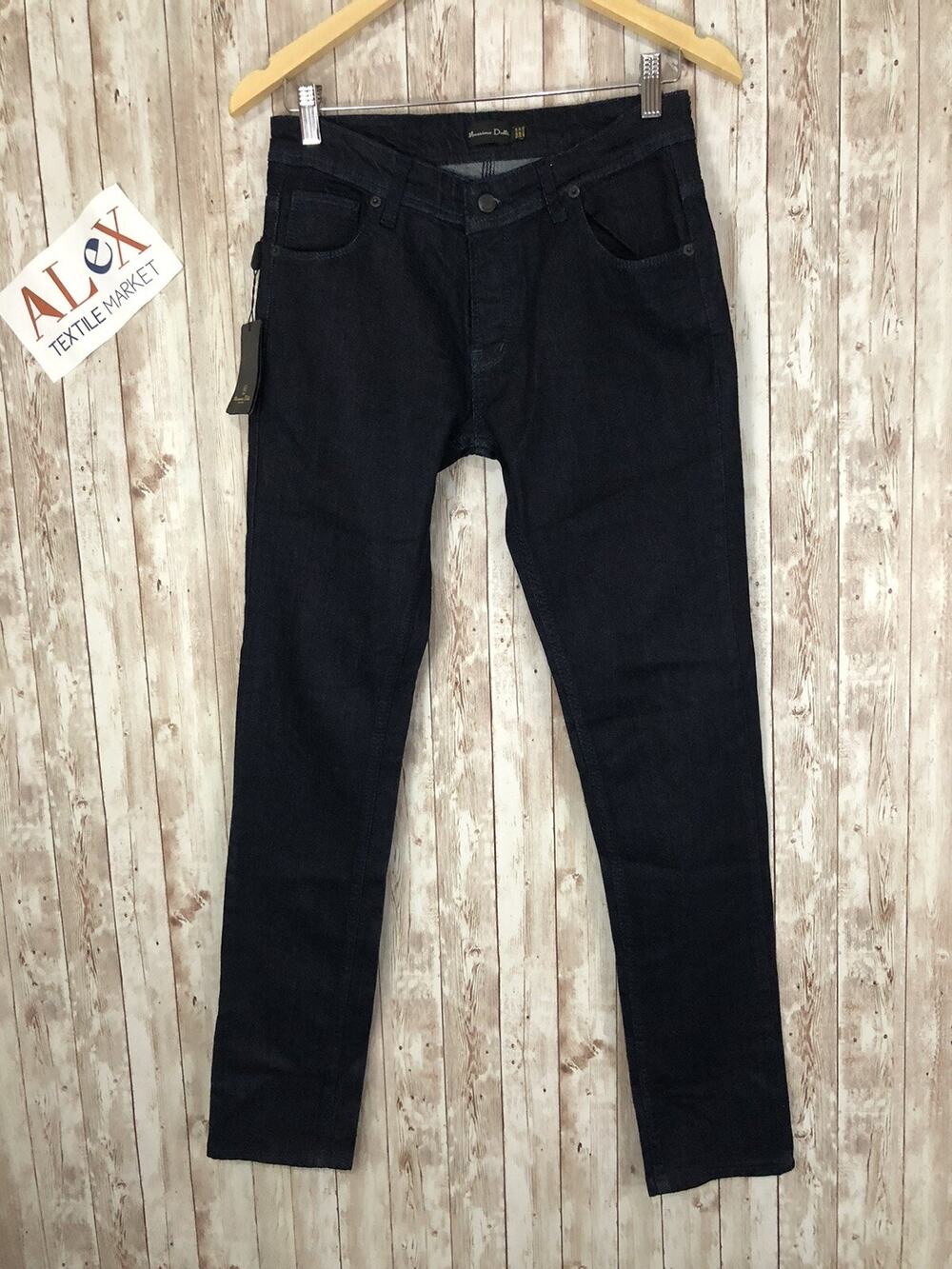 Massimo Dutti Jeans Mens 28x31 Dark Wash Indigo Denim Stretch N45